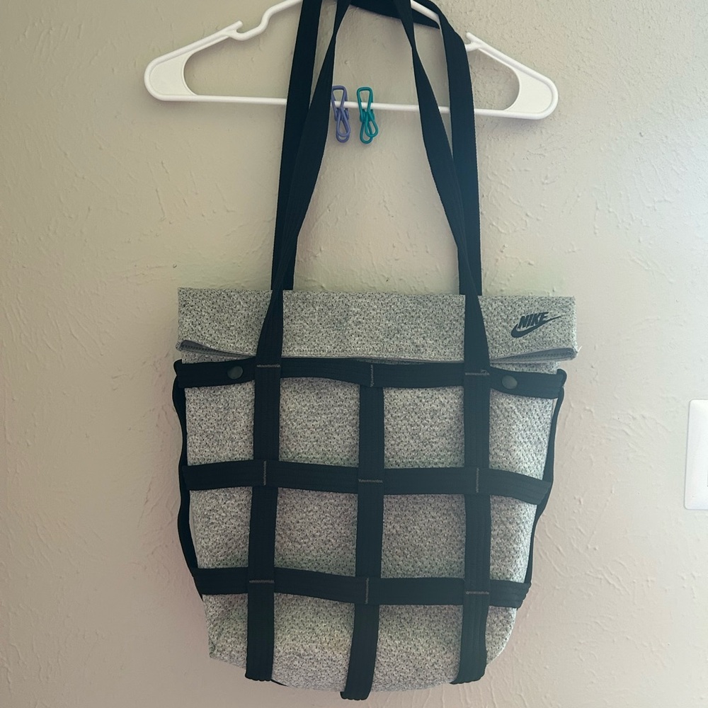 Nike Black and Gray Women's Tote Bag